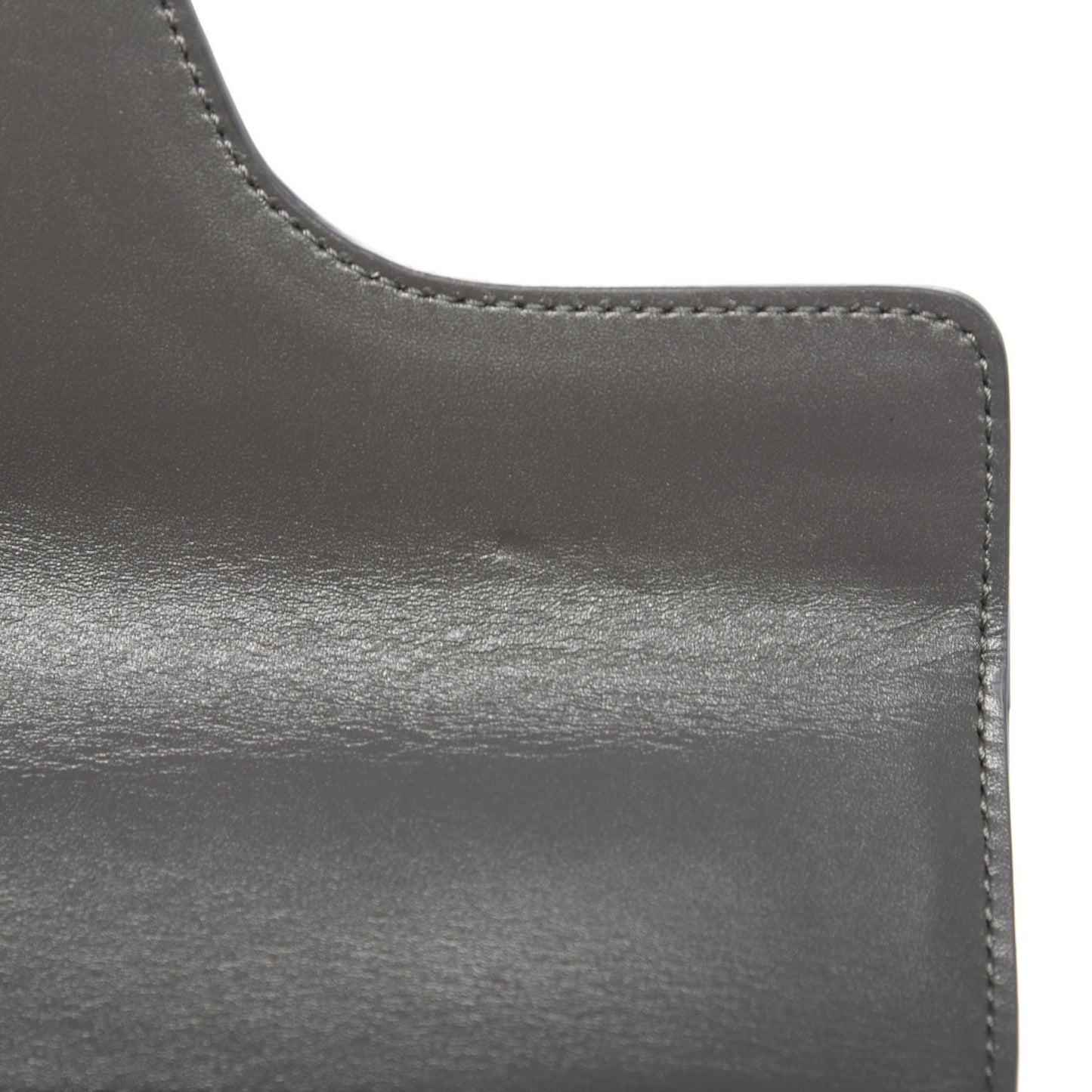 Satinated Calfskin Small 16 Top Handle Bag Gray