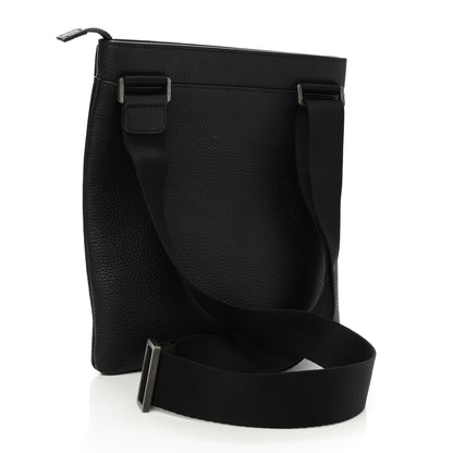 Salvatore Ferragamo Grained Calfskin Messenger Black 3 of 9