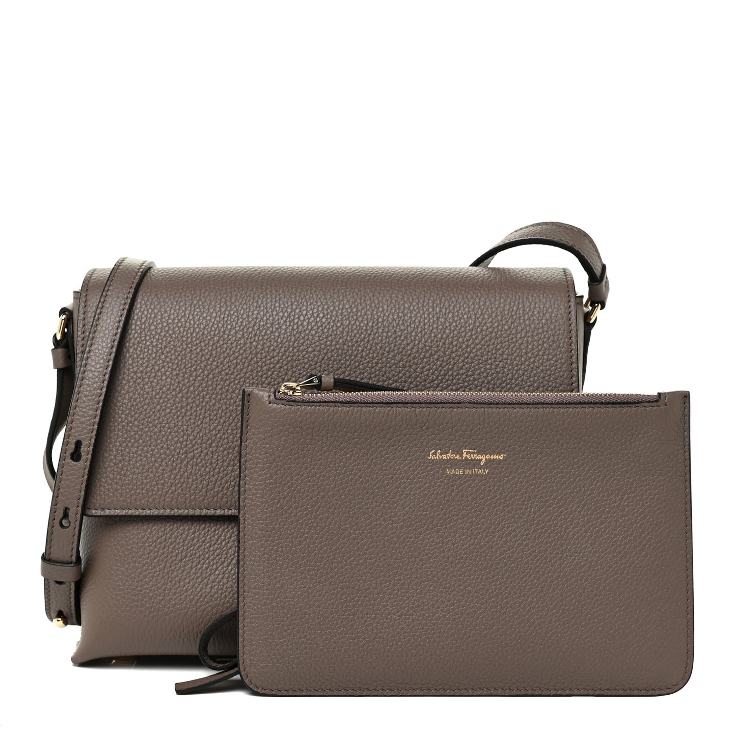 Calfskin Small The Studio Crossbody Bag Caraway Seed