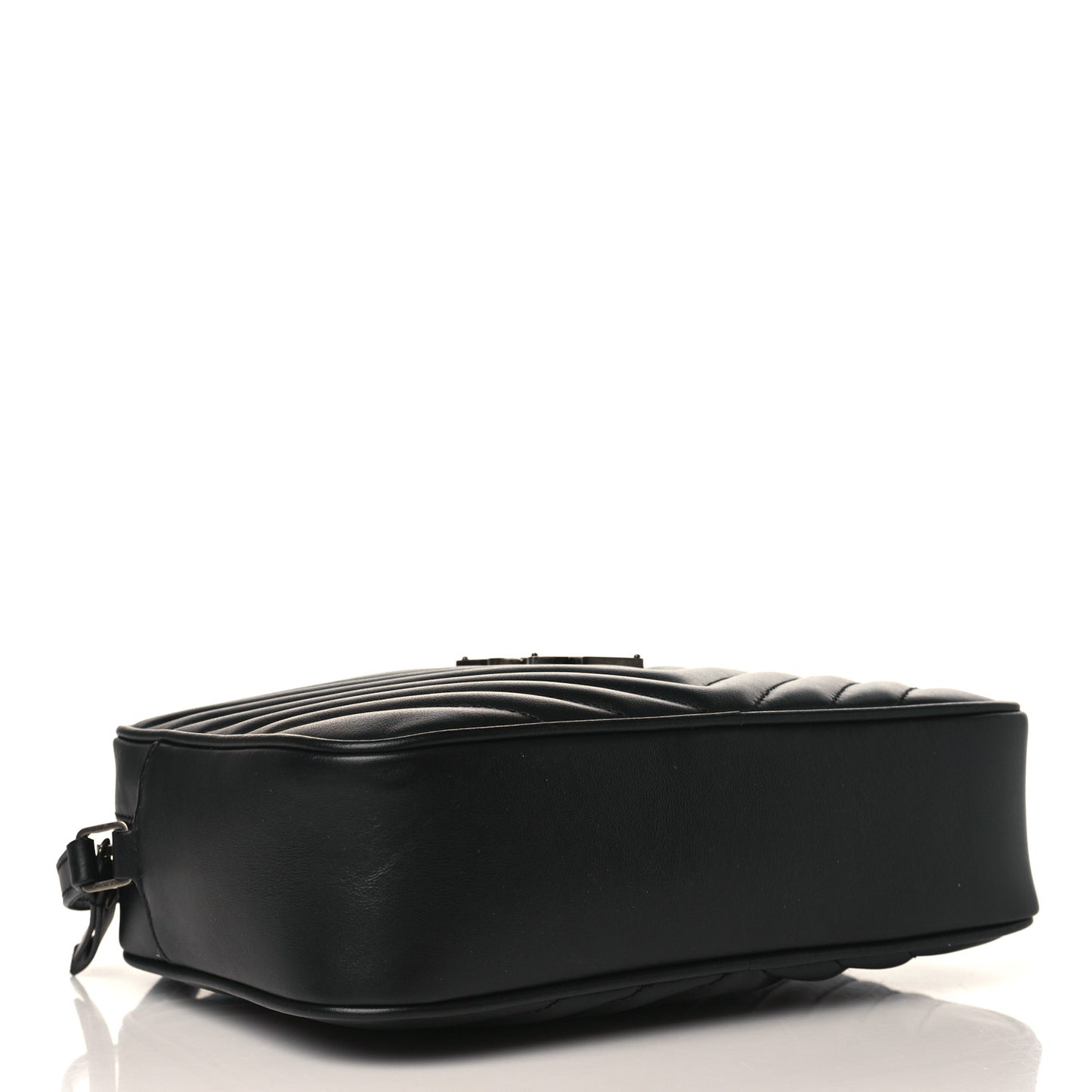 Calfskin Matelasse Monogram Monochrome Lou Camera Bag Black