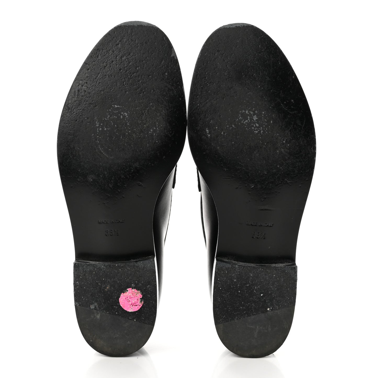 Shiny Lambskin Quilted CC Loafers 38.5 Black