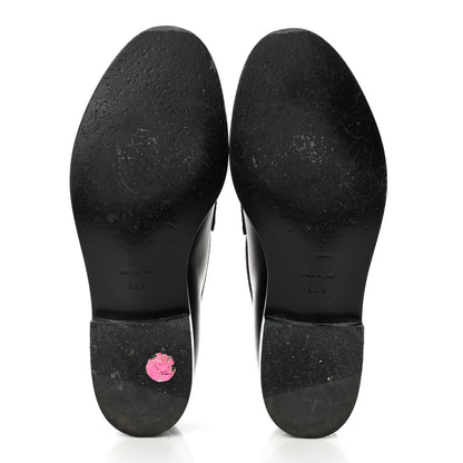 Chanel Shiny Lambskin Quilted CC Loafers 38.5 Black 5 of 8