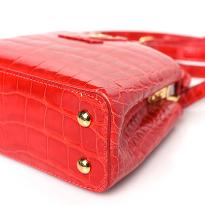 Louis Vuitton Crocodile Mini Capucines Rubis 8 of 8