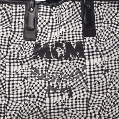 MCM Visetos Large Liz Reversible Shopper Tote Black 25 of 35