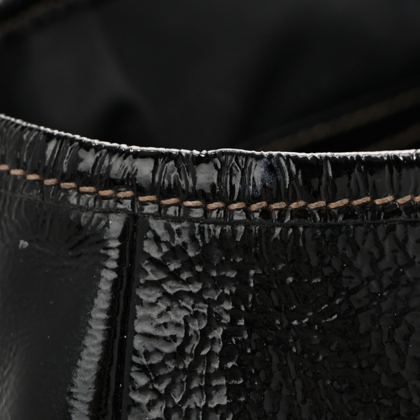 Patent Medium Pelham Shoulder Bag Black