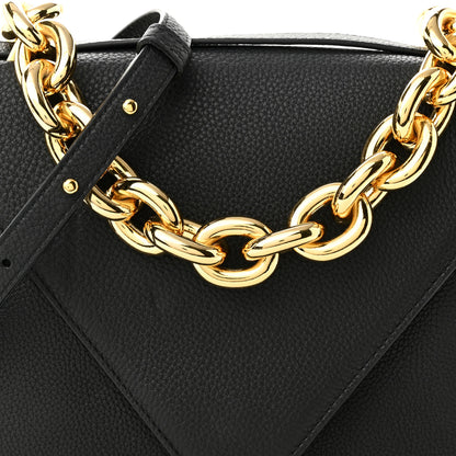 Bottega Veneta Calfskin Mount Envelope Bag Black 7 of 10