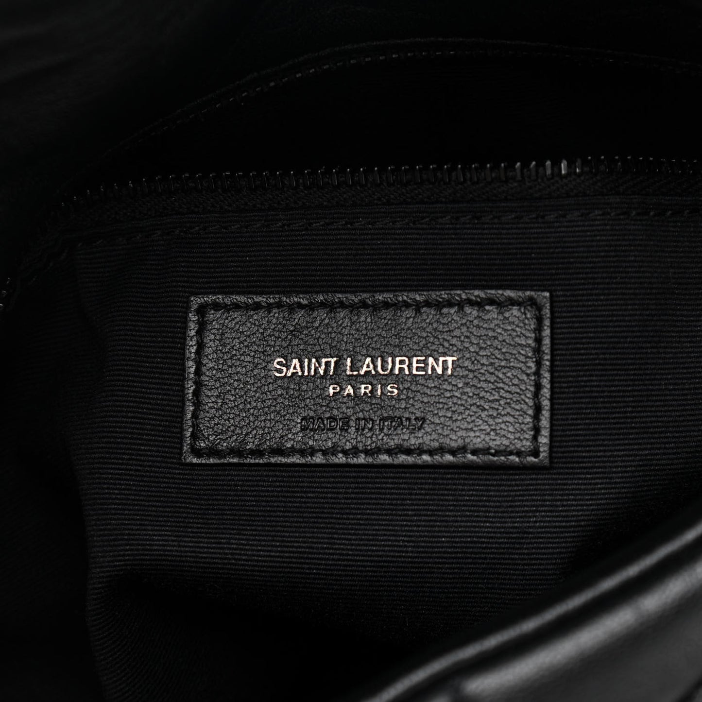 Calfskin Quilted Toy Loulou Puffer Monogram Monochrome Chain Satchel Black