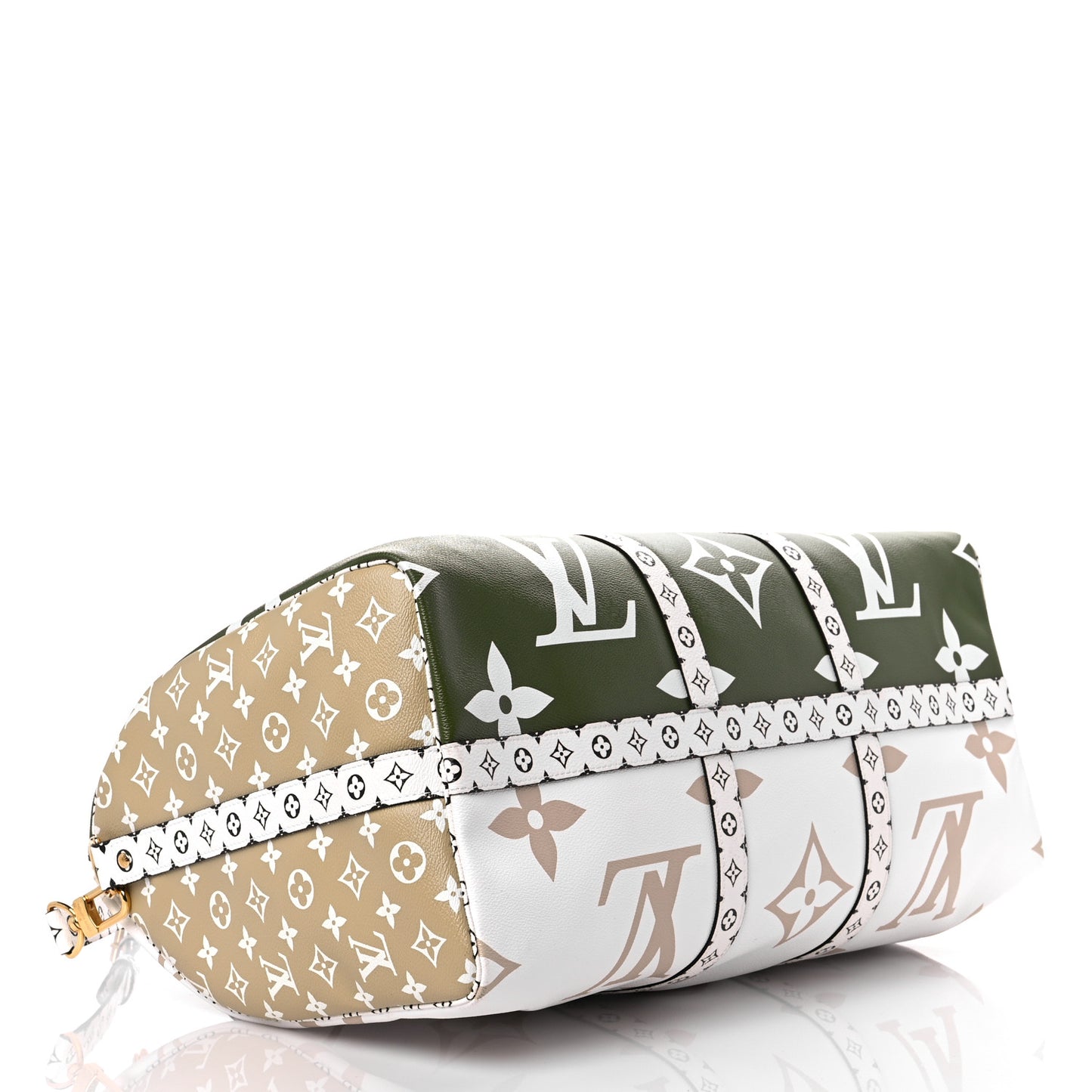 Monogram Giant Keepall Bandouliere 50 Kaki Beige