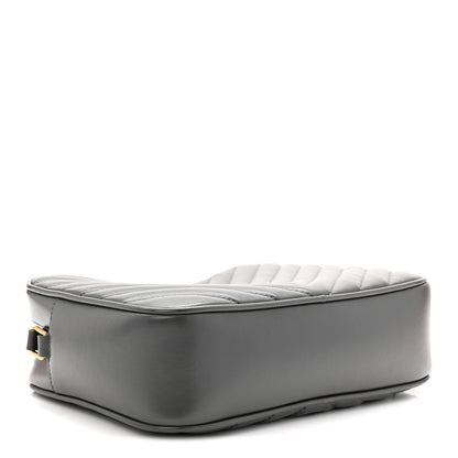 Saint Laurent Calfskin Matelasse Monogram Lou Camera Bag Storm 4 of 11