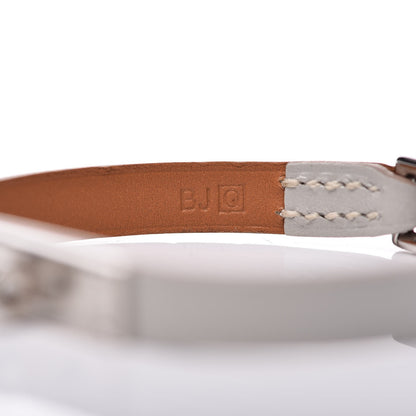 Hermes Tadelakt Micro Kelly Bracelet S Gris Perle 4 of 7