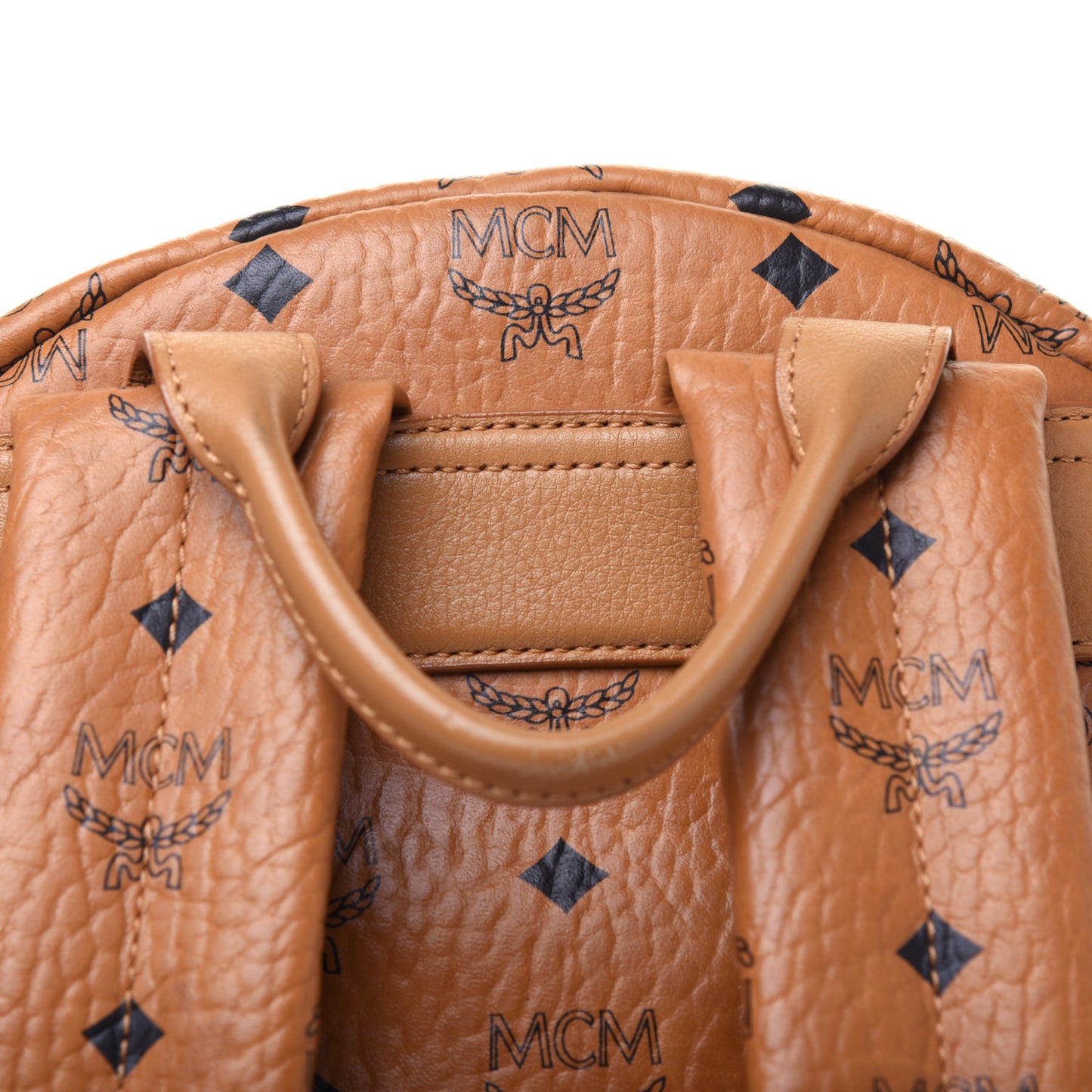Visetos Studded Medium Stark M Backpack Cognac