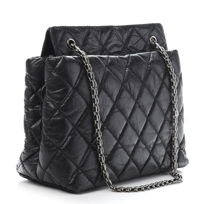 Chanel Aged Calfskin Reissue 2.55 Tote Black 3 of 13