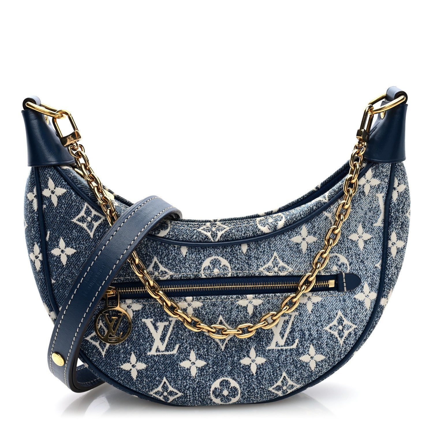 Louis Vuitton Monogram Jacquard Denim Loop Bleu 1 of 9