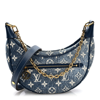 Louis Vuitton Monogram Jacquard Denim Loop Bleu 1 of 9