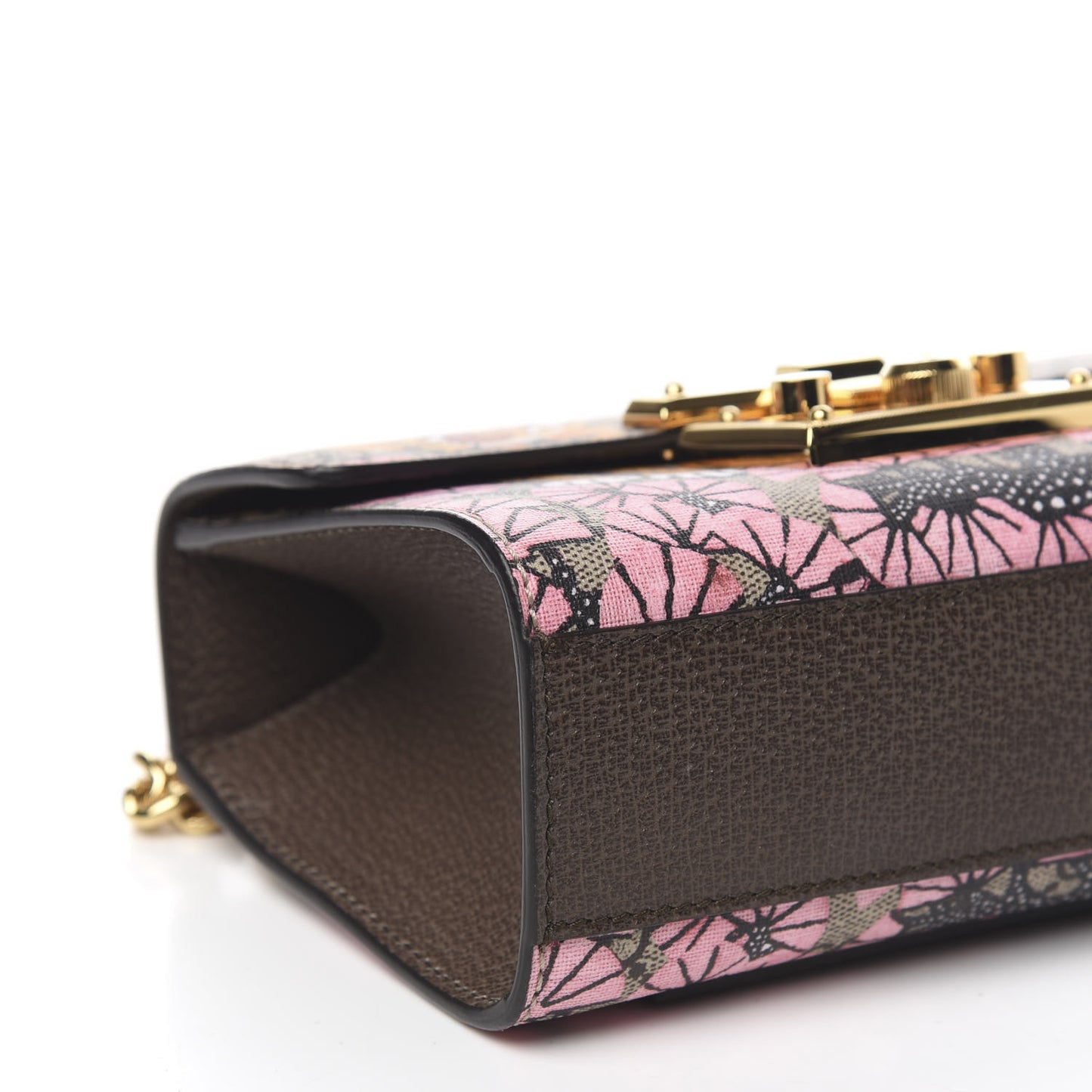 GG Supreme Monogram Bengal Small Padlock Shoulder Bag Beige Pink