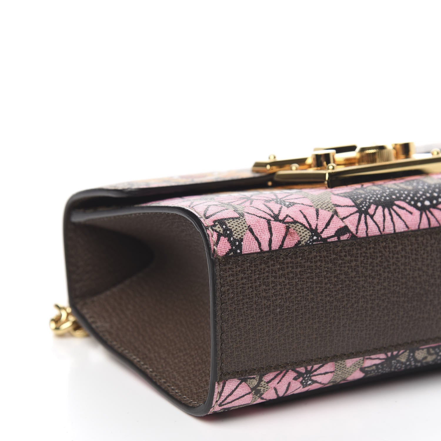 Gucci GG Supreme Monogram Bengal Small Padlock Shoulder Bag Beige Pink 7 of 9