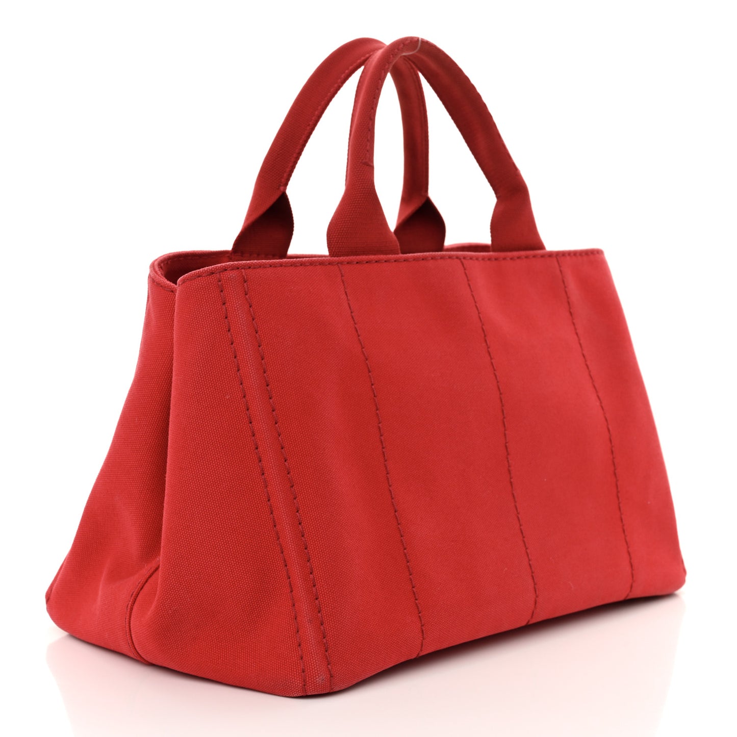 Canapa Small Logo Tote Rosso