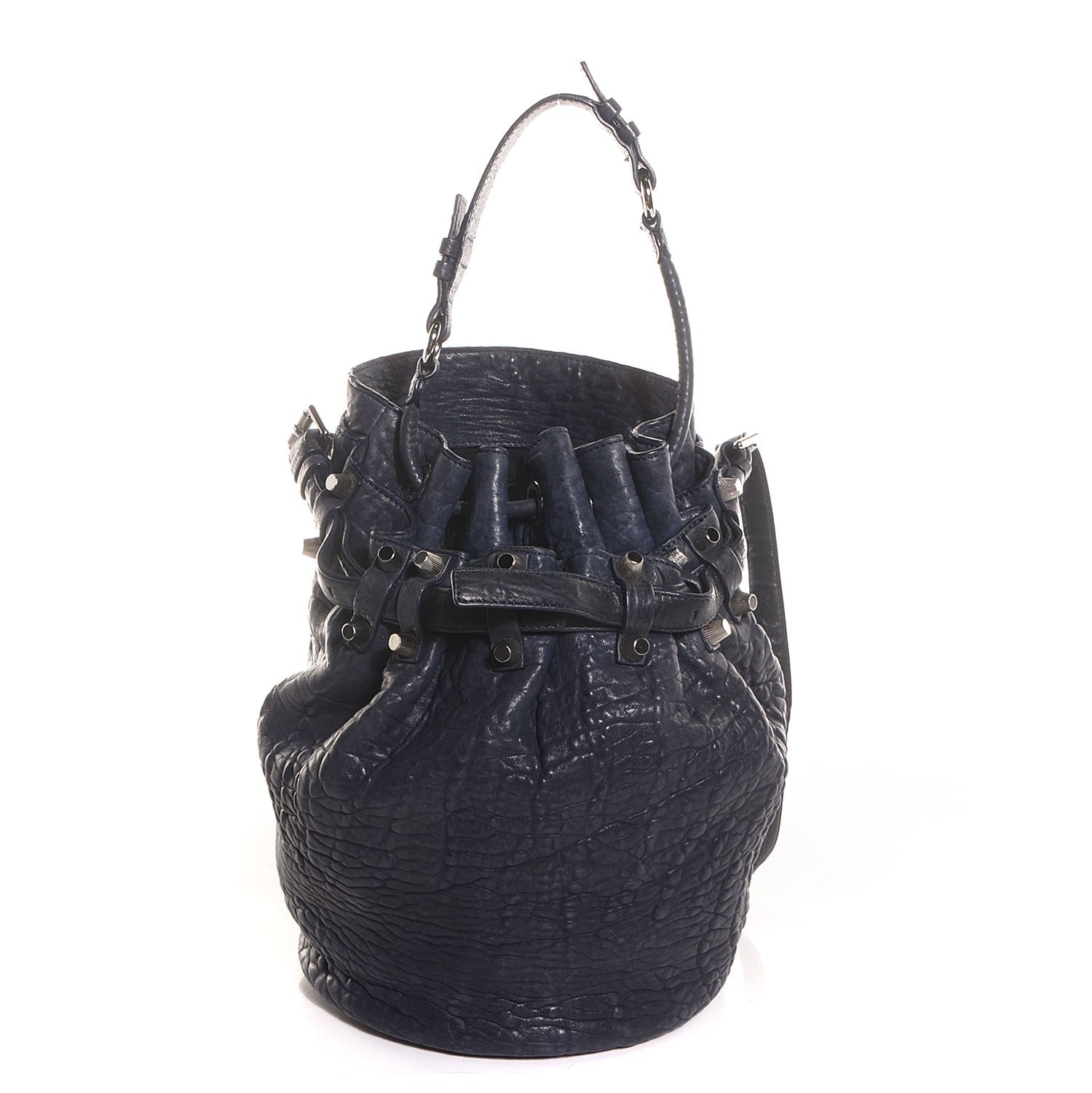 Alexander Wang Pebbled Lambskin Diego Bucket Bag Neptune 1 of 6