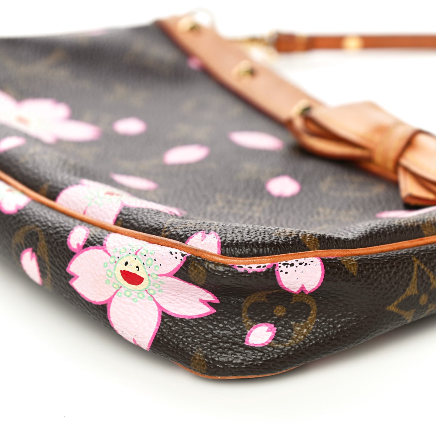 Monogram Cherry Blossom Pochette Accessories Brown
