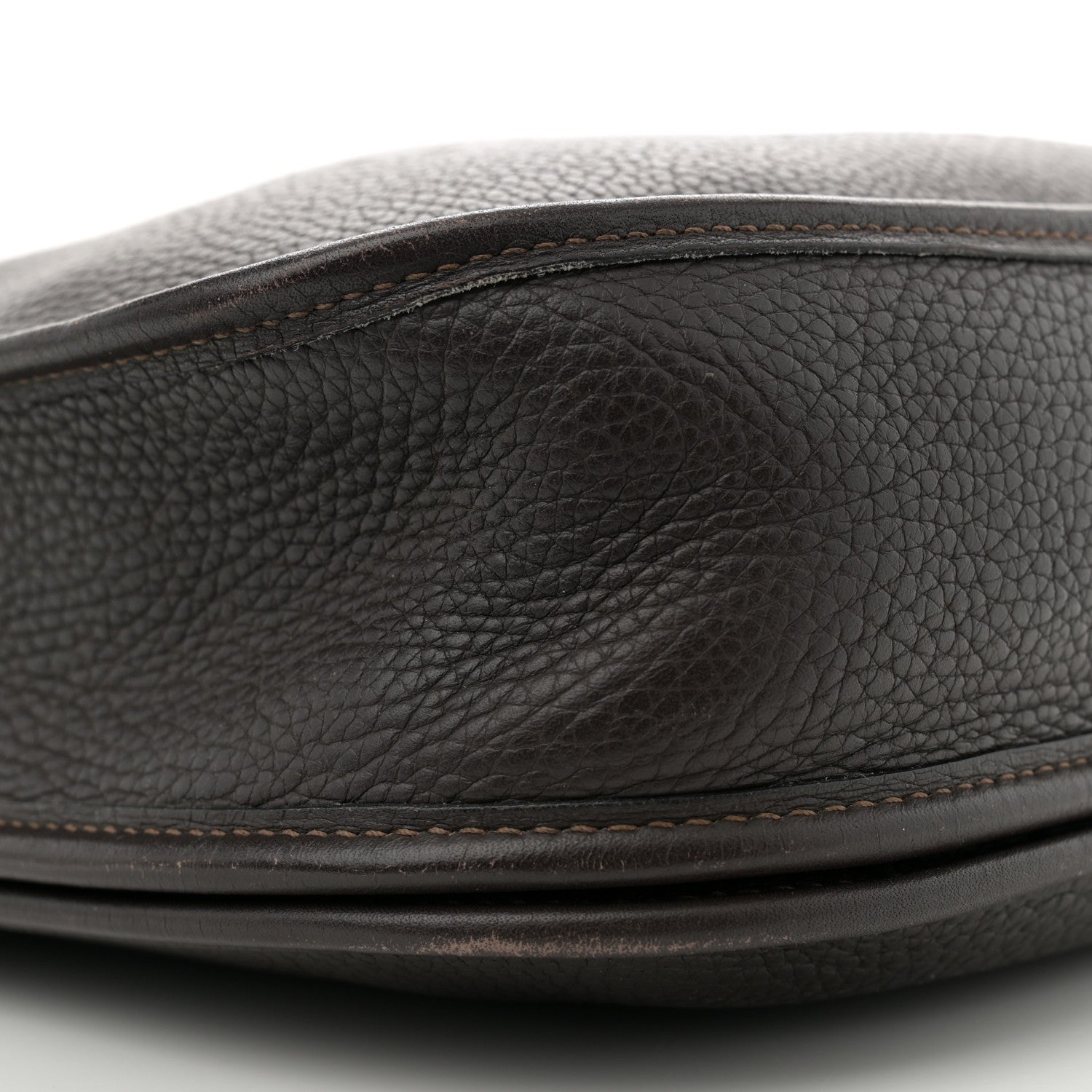 Hermes Taurillon Clemence Evelyne II PM Chocolate 9 of 11