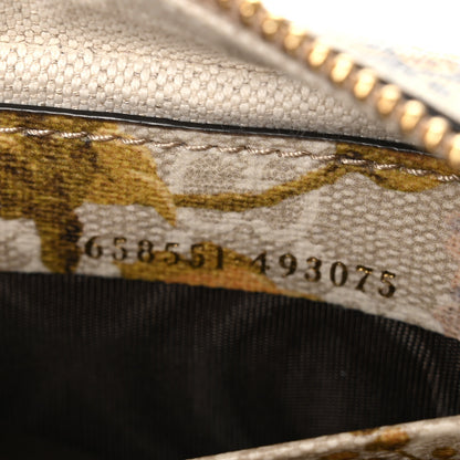 Gucci GG Supreme Monogram Water Flora Web Mini Ophidia Half Moon Hobo Beige White Multicolor 6 of 9