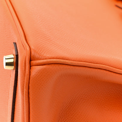 Hermes Epsom BIRKIN 30 Orange 12 of 14