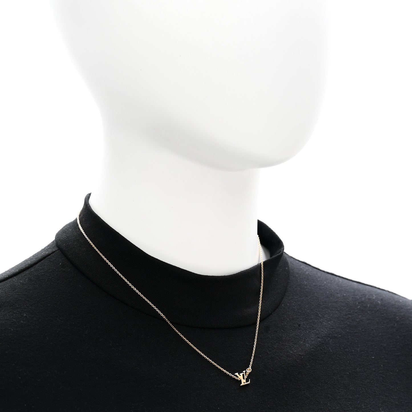 18K Yellow Gold Diamond Idylle Blossom LV Pendant Necklace