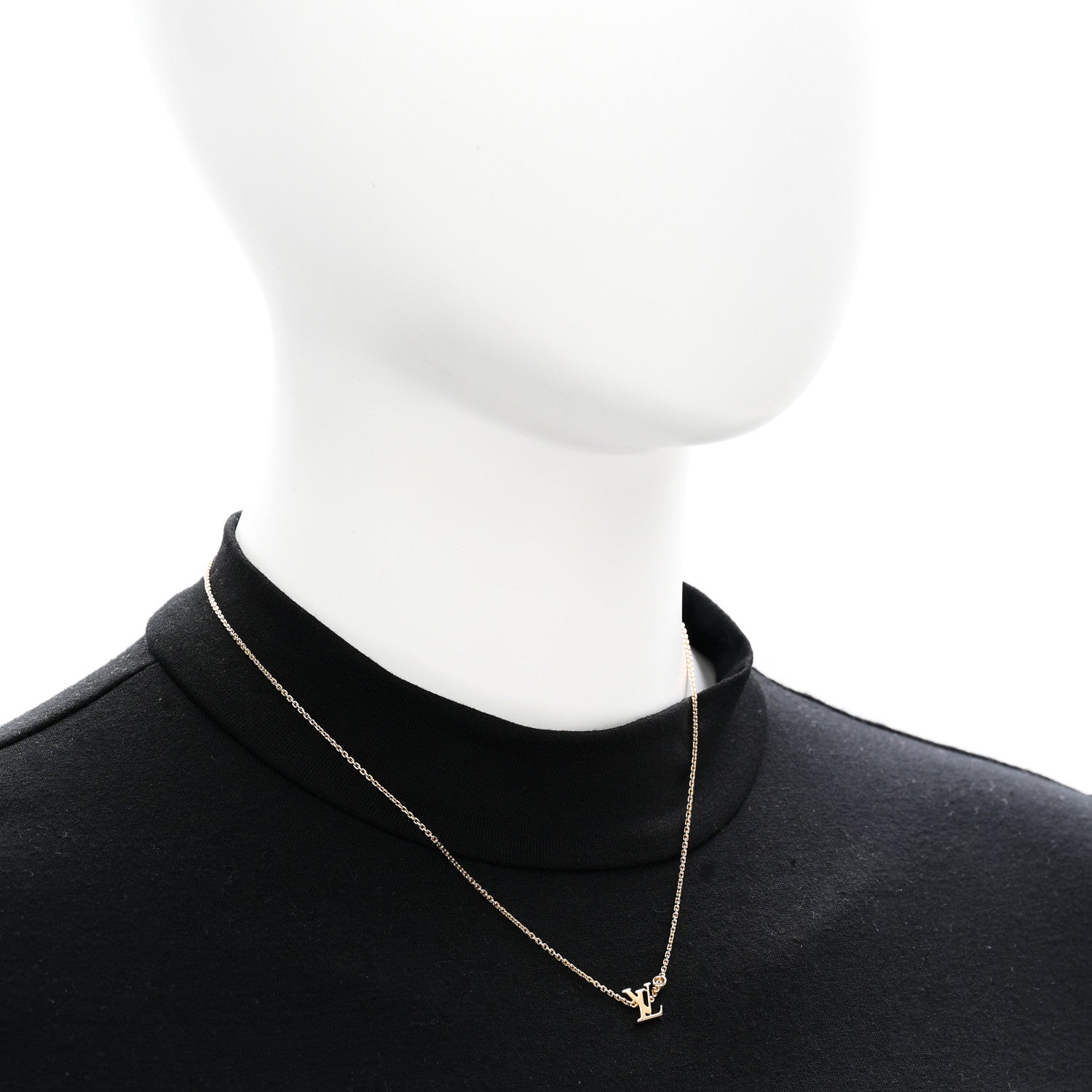 Louis Vuitton 18K Yellow Gold Diamond Idylle Blossom LV Pendant Necklace 2 of 5