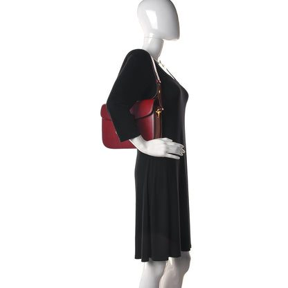 Gucci Azalea Calfskin Horsebit 1955 Shoulder Bag New Cherry Red 2 of 10