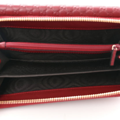 Gucci Soft Microguccissima Continental Zip Wallet Red 9 of 10
