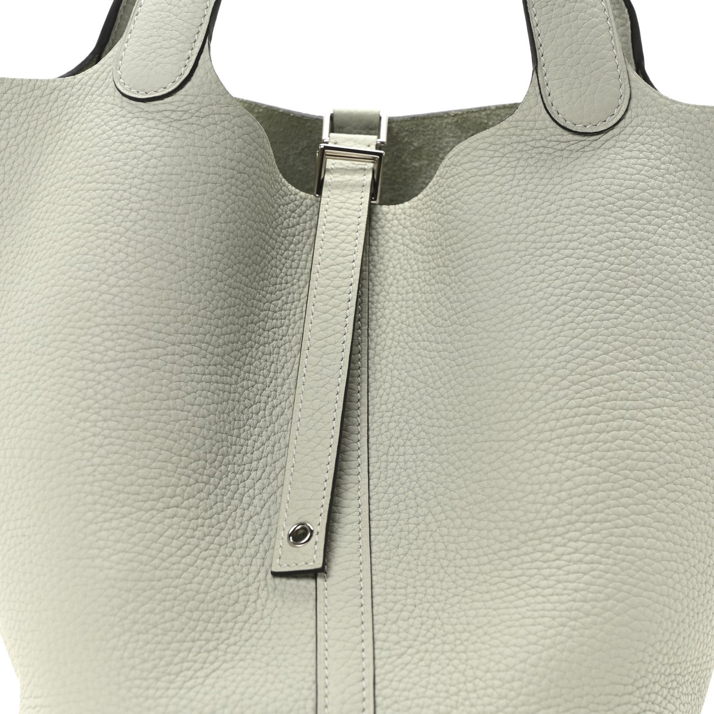 Taurillon Clemence Picotin Lock 22 MM Gris Neve
