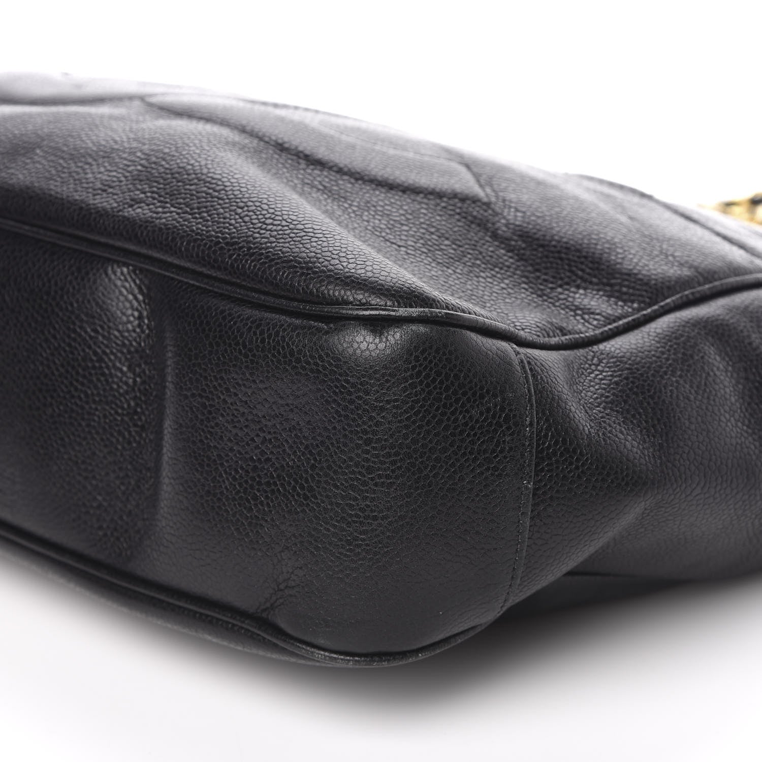Chanel Caviar CC Zip Top Shoulder Bag Black 9 of 11