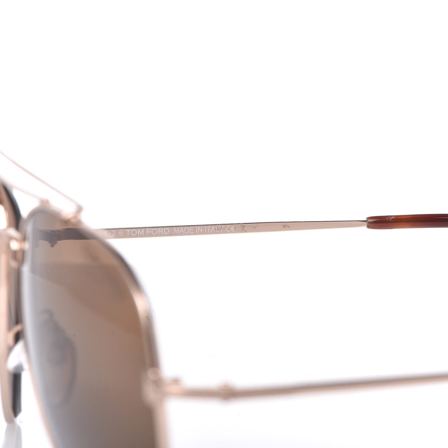 Tom Ford Indiana Aviator Sunglasses TF497 Brown Gold 5 of 8