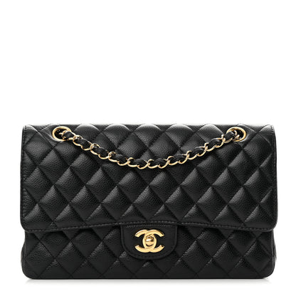 Chanel Caviar Quilted Medium Double Flap Black 1 of 15