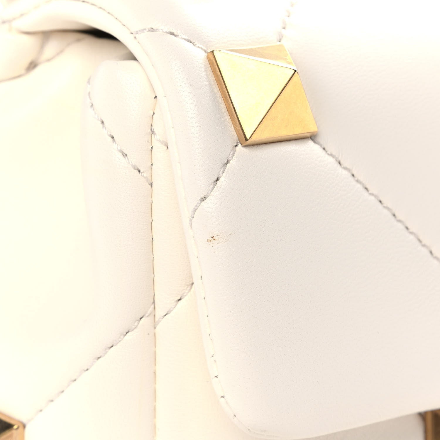 Valentino Garavani Nappa Medium Roman Stud Shoulder Bag Ivory 10 of 10