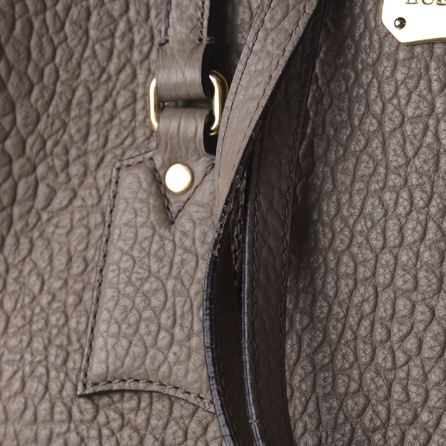 Heritage Grain Medium Woodbury Tote Pale Taupe