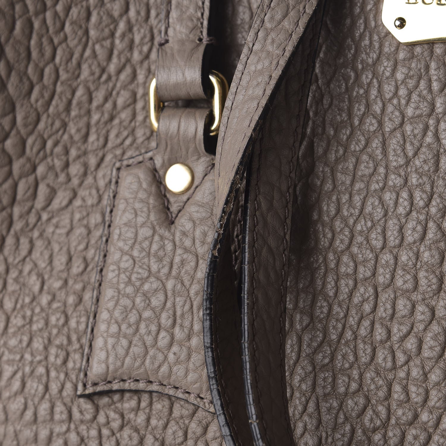 Burberry Heritage Grain Medium Woodbury Tote Pale Taupe 10 of 12