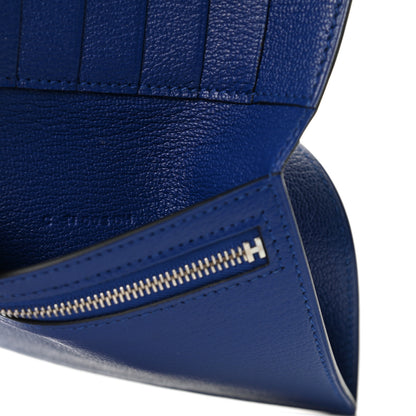 Hermes Chevre Mysore Clic 12 Wallet Bleu Electrique 7 of 7