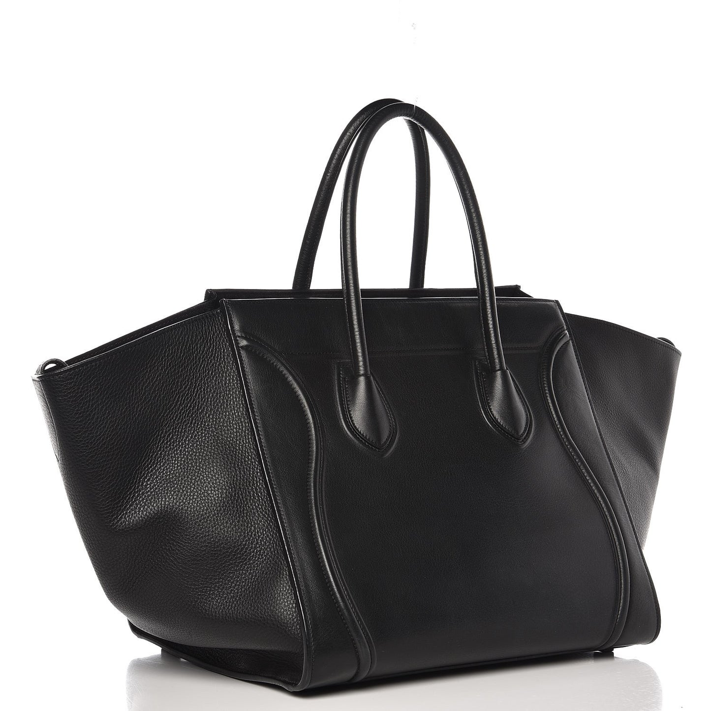 Supple Calfskin Medium Phantom Luggage Black