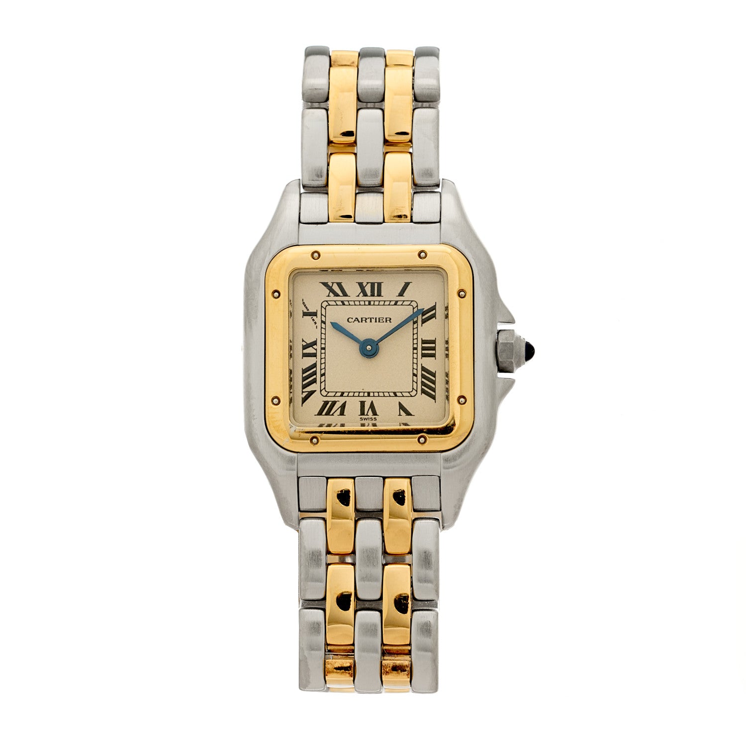 Cartier Stainless Steel 18K Yellow Gold 22mm Panthere Quartz Watch 1 of 4