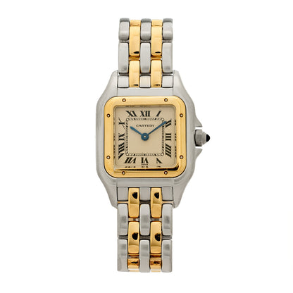 Cartier Stainless Steel 18K Yellow Gold 22mm Panthere Quartz Watch 1 of 4