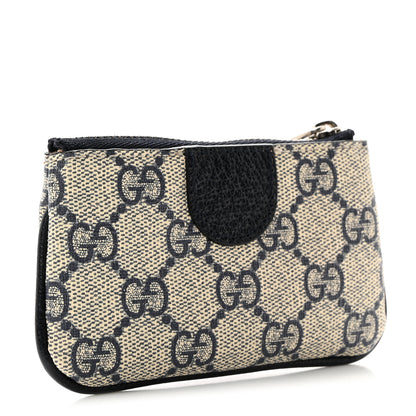 Gucci GG Supreme Monogram Web Ophidia Key Case Beige Blue 3 of 8