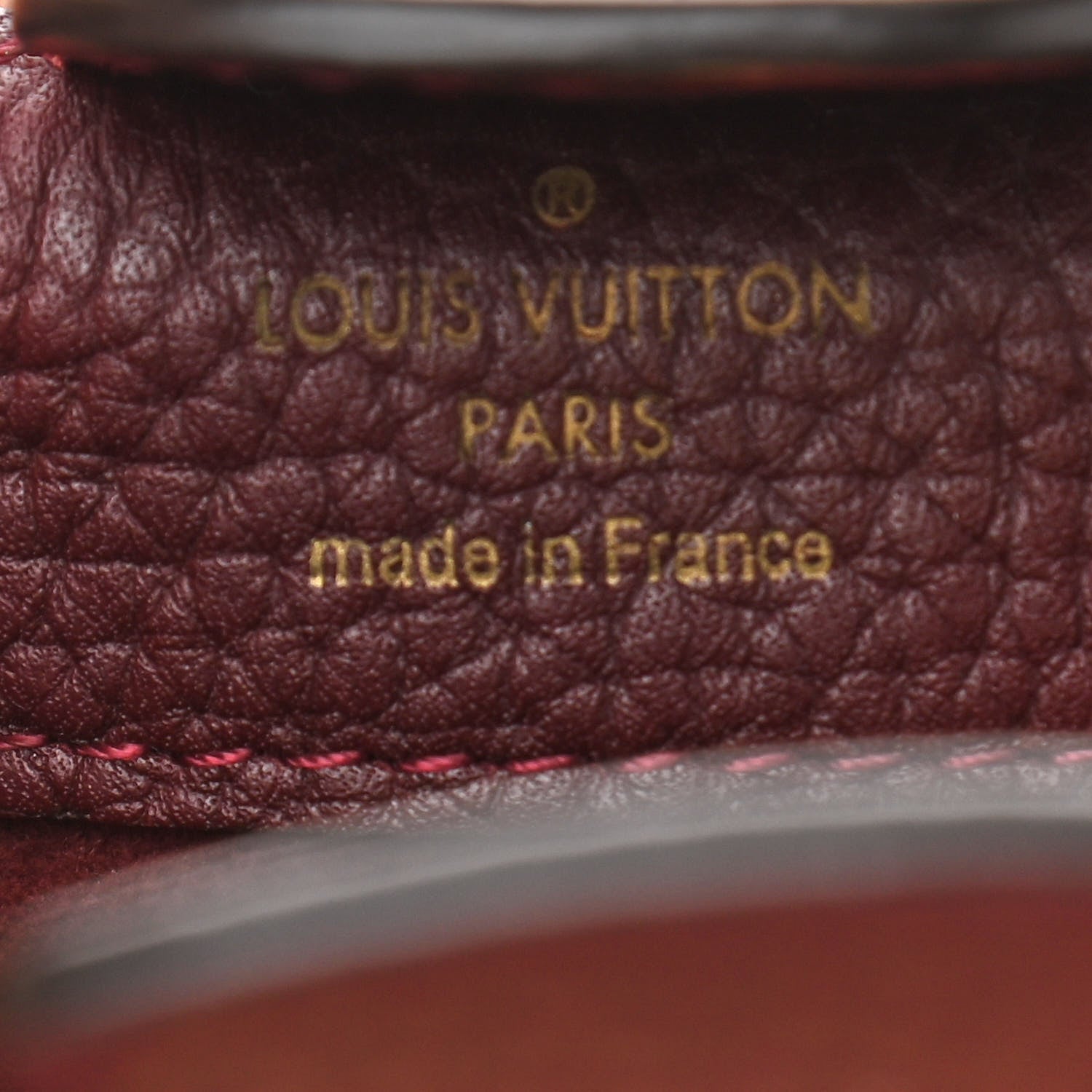 Louis Vuitton Damier Ebene Cuir Taurillon Brittany Bordeaux 6 of 12