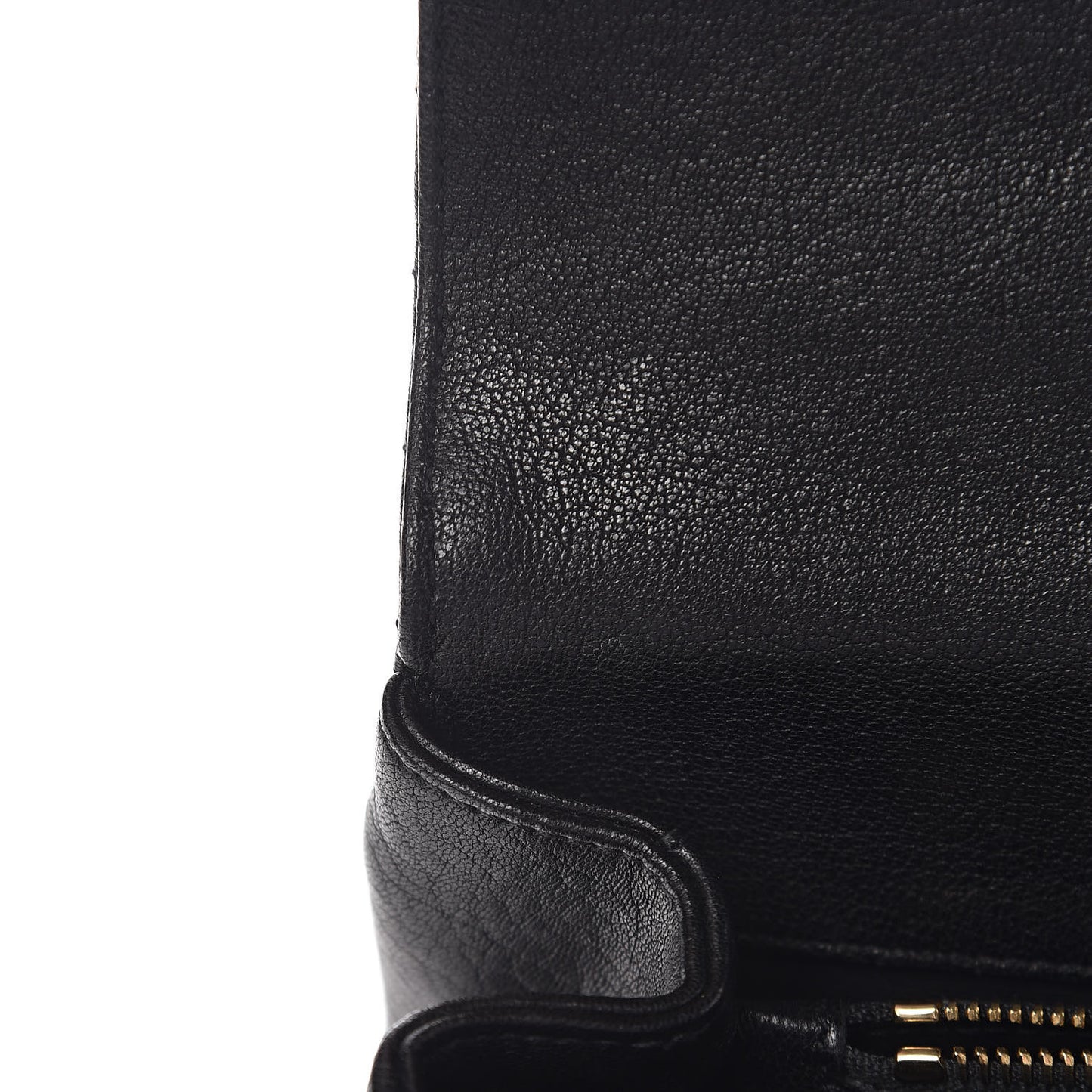 Sheepskin Matelasse Chevron Monogram Medium College Bag Black