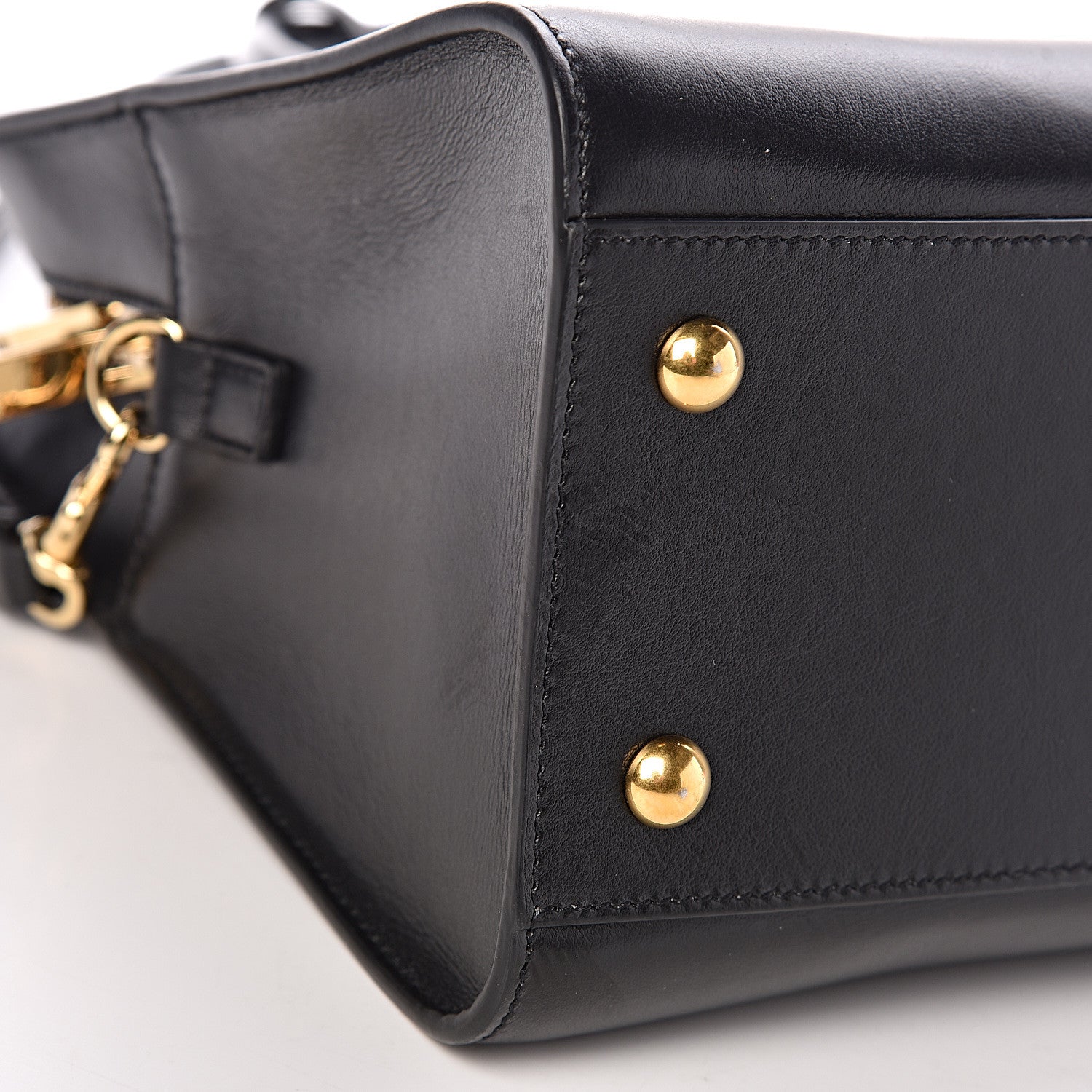 Saint Laurent Smooth Calfskin Small Monogram Cabas Black 9 of 11