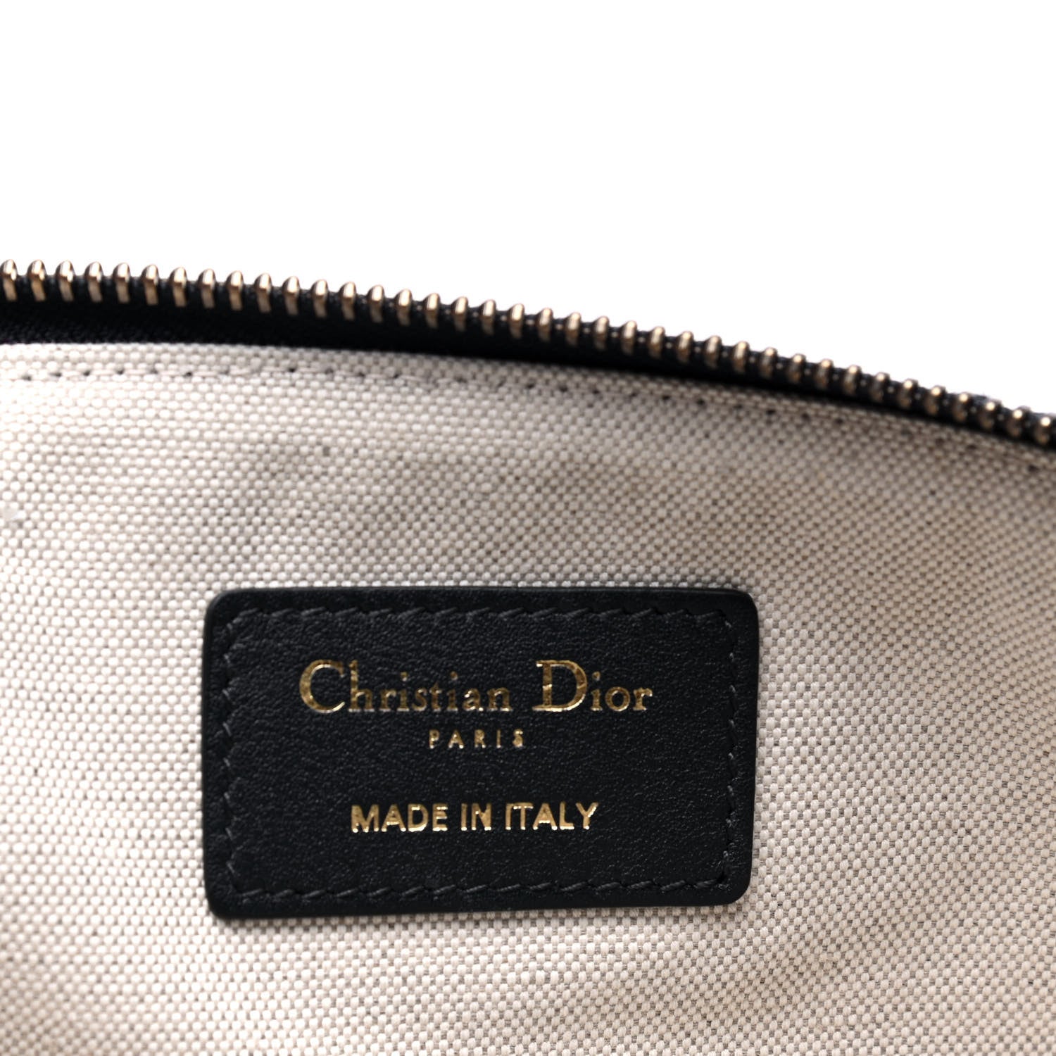 Christian Dior Oblique Pouch Clutch Blue 4 of 5