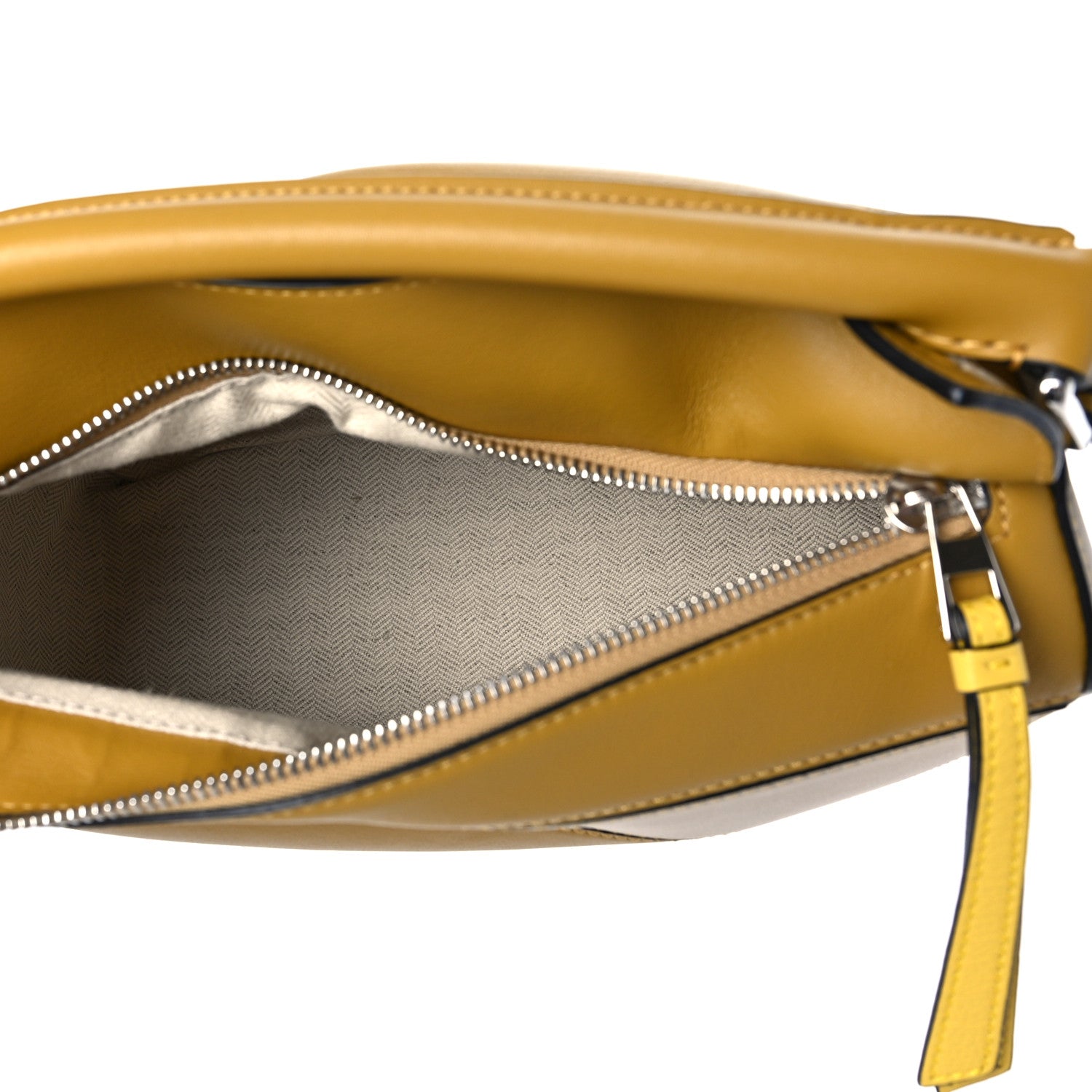 Loewe Grained Calfskin Small Puzzle Bag Ocre Yellow 5 of 8