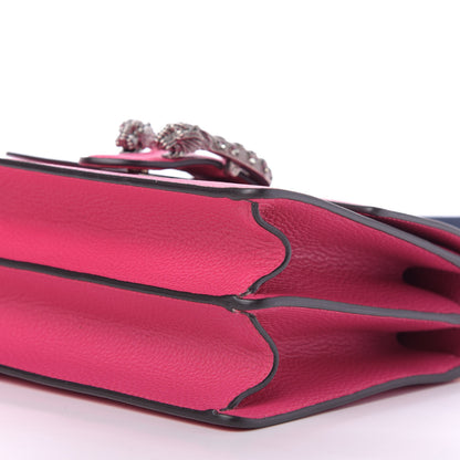 Gucci Dollar Calfskin Crystal Web Medium Dionysus Bamboo Top Handle Bag Box Pink Black Diamond 7 of 9