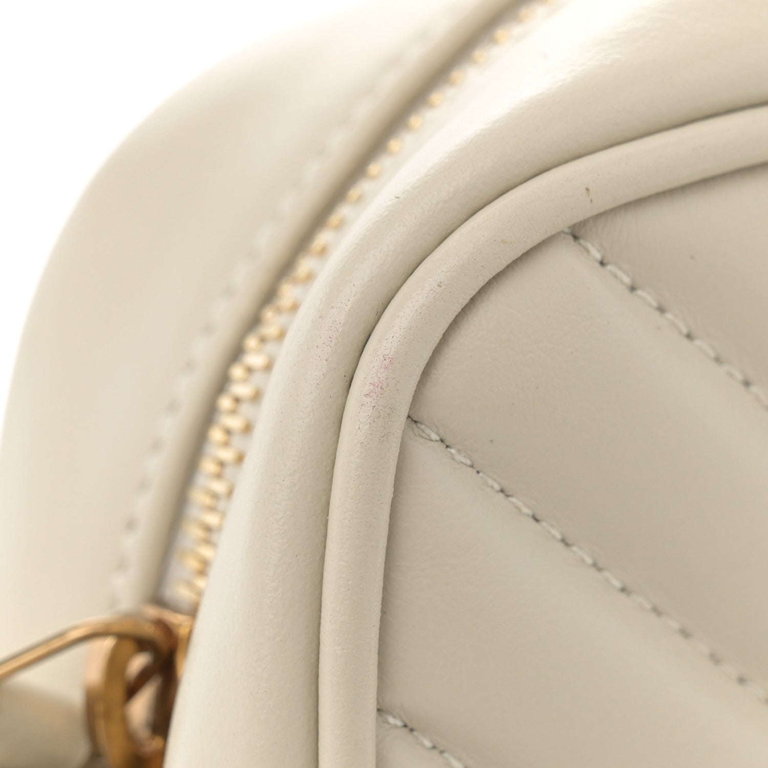 Saint Laurent Calfskin Matelasse Monogram Lou Camera Bag Crema Soft 14 of 14