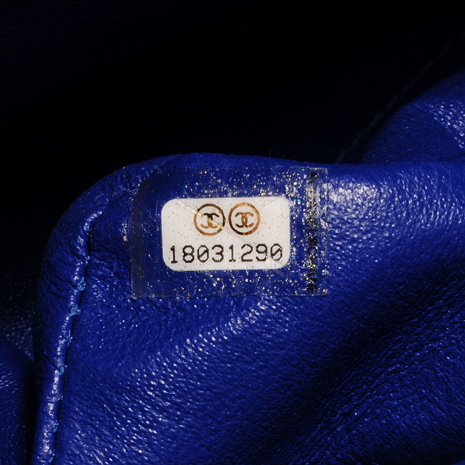 Chanel Lambskin Quilted Jumbo Double Flap Dark Blue 8 of 9